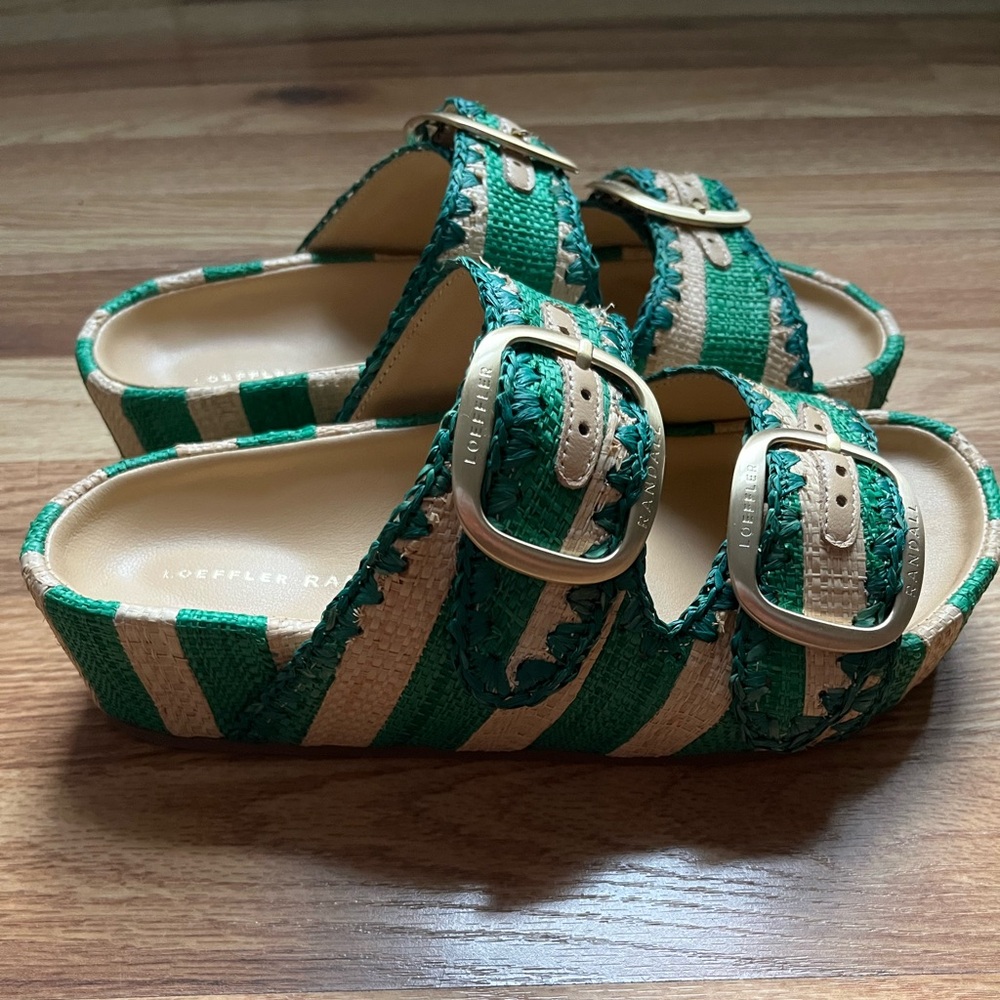 NEVER WORN Loeffler Randall Nico Two-Band Sandal W7 - Picture 2 of 3